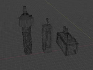 sci fi hard surface building 3D Model