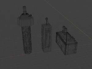 sci fi hard surface building 3D Model