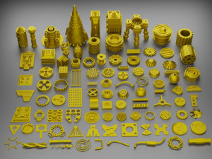 sci-fi hard surface kitbash 3D Model