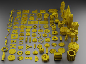 sci-fi hard surface kitbash 3D Model