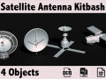 Satellite dish antenna 3D Assets