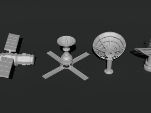 Satellite dish antenna 3D Model