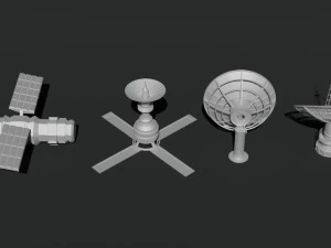 Satellite dish antenna 3D Model
