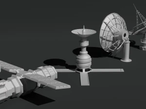 Satellite dish antenna 3D Model