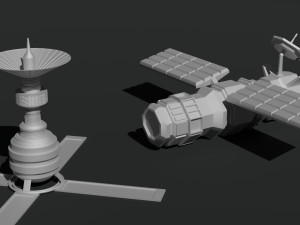 Satellite dish antenna 3D Model
