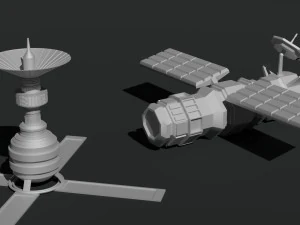 Satellite dish antenna 3D Model
