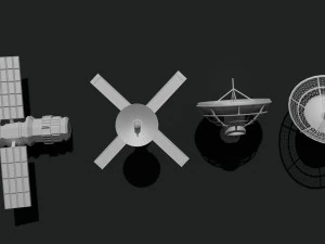 Satellite dish antenna 3D Model