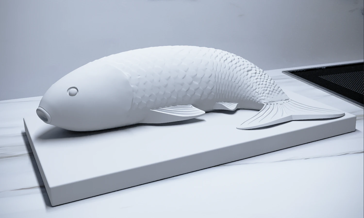high-poly fish for 3d print 3D Print Model .c4d .max .obj .3ds .fbx .stl .blend