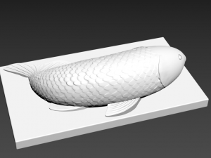 high-poly fish for 3d print Modello di stampa 3D