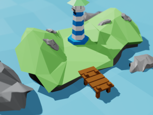3d island 3D Model
