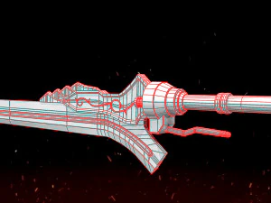 reine rouge Modèle 3D