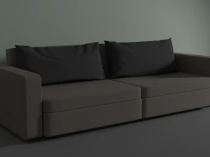 sofa 2 pillows 3D Model