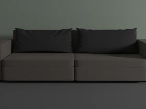 sofa 2 pillows 3D Model
