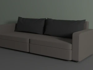 sofa 2 pillows 3D Model
