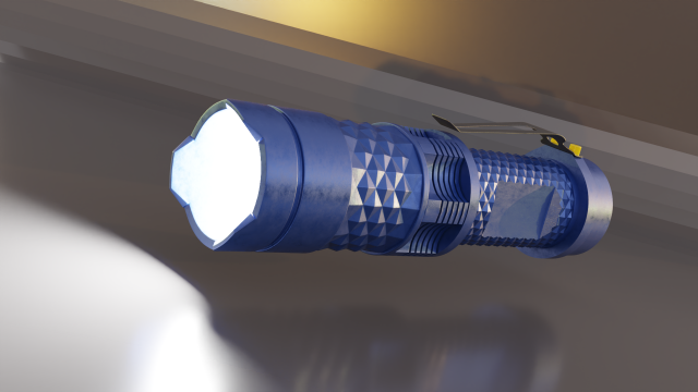 flashlight Modèle 3D .c4d .max .obj .3ds .fbx .stl .blend 