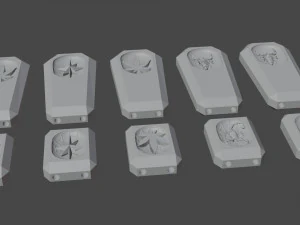 ros&aacute;rio de contas Modelo 3D