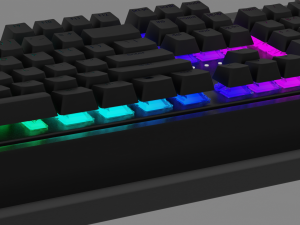 razer inspired keyboard 3D 모델