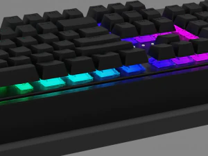 razer inspired keyboard 3D Model