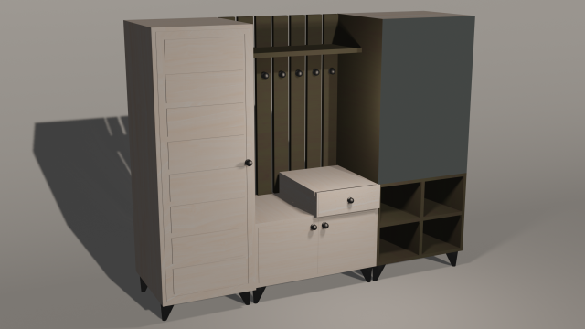 Wardrobes Model 3D .c4d .max .obj .3ds .fbx .stl .blend