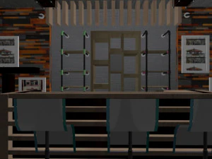 मिनी बार 3D मॉडल