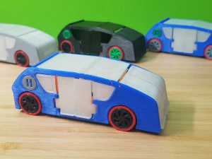 mobil konsep sel bahan bakar hidrogen otonom otonom Model Cetak 3D