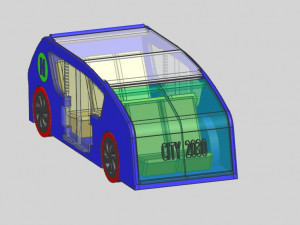autonomous hydrogen fuel cell concept car autonomus 3D Print Model