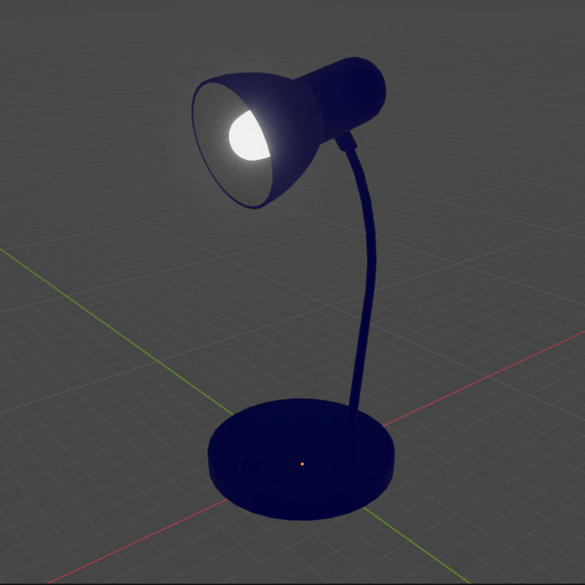 desk lamp 3D Model .c4d .max .obj .3ds .fbx .stl .blend 
