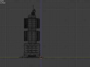 modern cyberpunk building 3D 모델