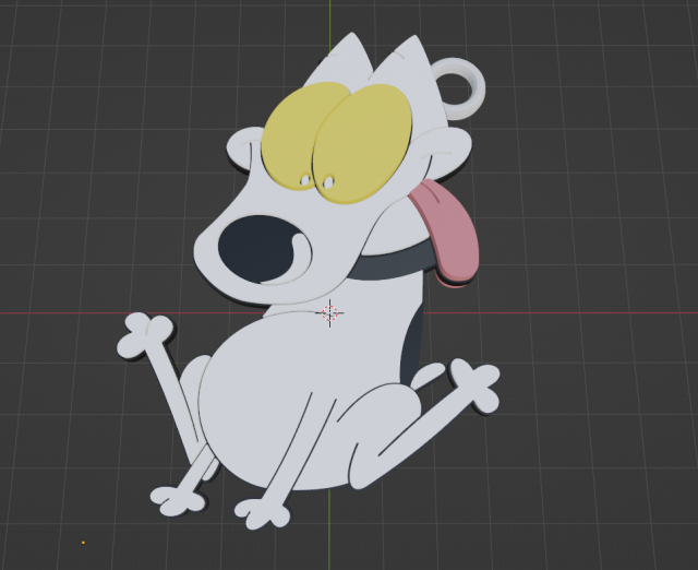 keychain spunky rocko modern life 3D प्रिंट मॉडल .c4d .max .obj .3ds .fbx .stl .blend