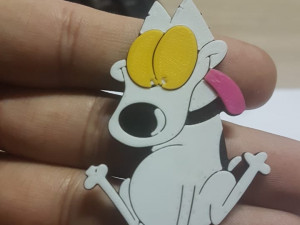 keychain spunky rocko modern life 3D प्रिंट मॉडल
