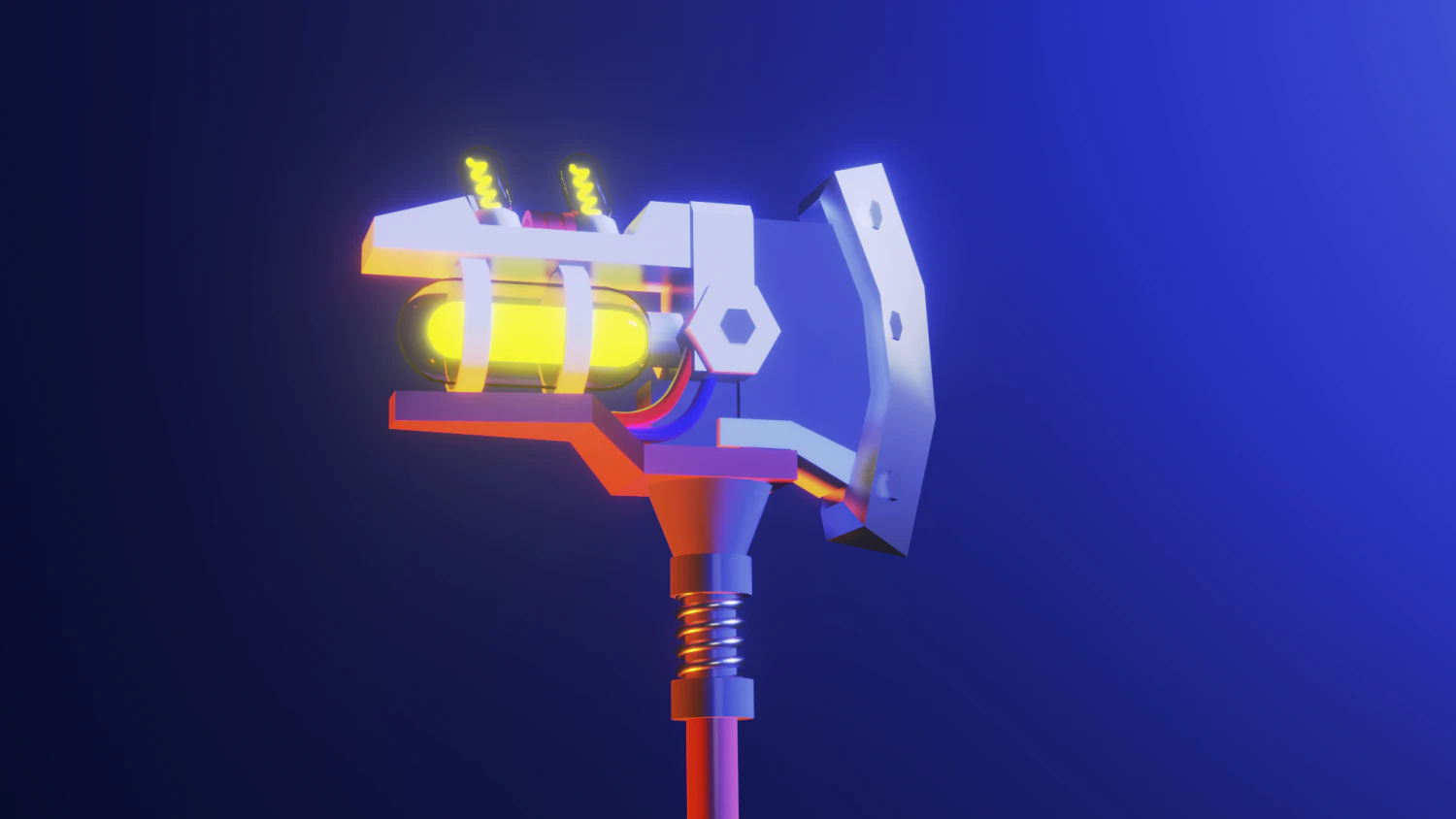 3D Axe of the future 3D Model .c4d .max .obj .3ds .fbx .stl .blend 