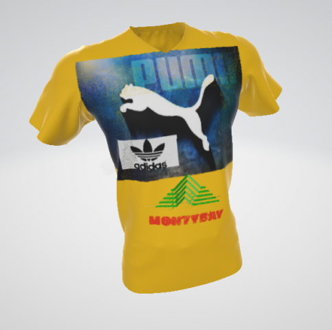 t shirt puma men Modelo 3D .c4d .max .obj .3ds .fbx .stl .blend