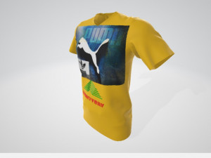 t shirt puma men Modelo 3D
