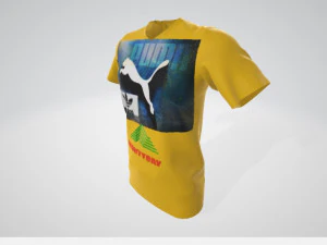 t shirt puma men 3D Model