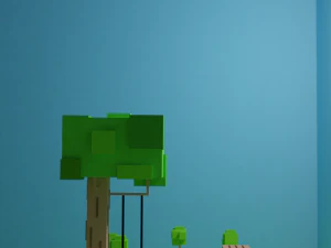 Mała wyspa z łodzią Model 3D