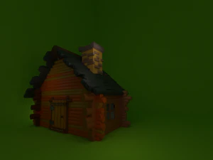Old wooden house wooden house wooden house 123 Low-poly 3D Model
