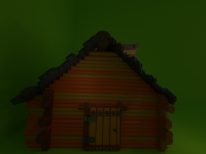 Old wooden house wooden house wooden house 123 Low-poly Model 3D