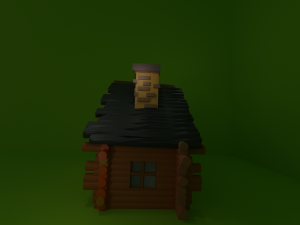 Old wooden house wooden house wooden house 123 Low-poly Model 3D