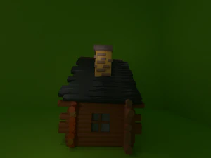 Old wooden house wooden house wooden house 123 Low-poly 3D Model