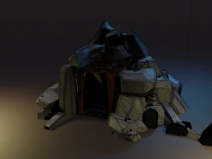 золотий рудник 3D Модель