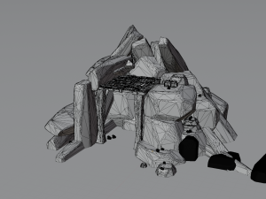 gold mine 3D Model