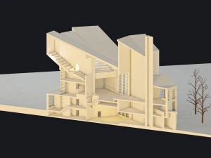 Rusakov Workers Club 3D Model