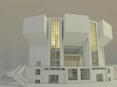 Rusakov Workers Club 3D Model
