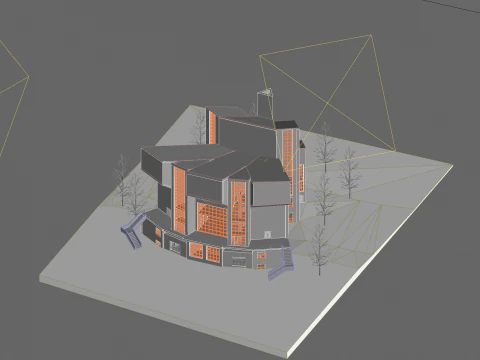 Rusakov Workers Club 3D Model