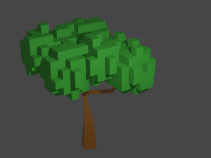 树块 3D 模型