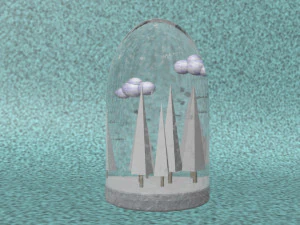 nuages ​​​​capsules foresti&egrave;res Modèle 3D