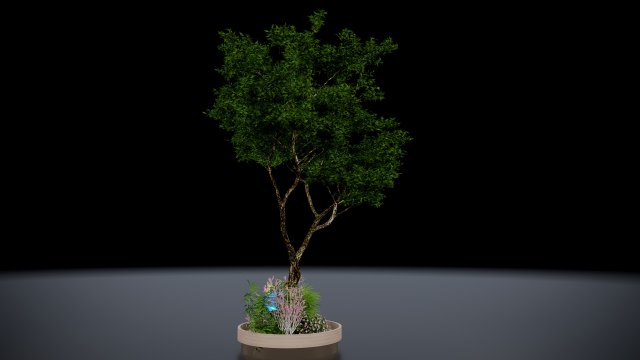tree land scape 3D 모델 .c4d .max .obj .3ds .fbx .stl .blend 