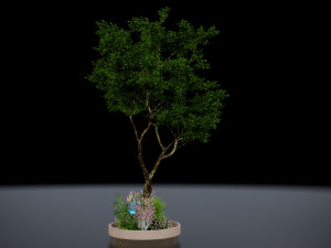 tree land scape 3D Model