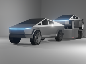 tesla cybertruck and tuning tesla cybertruck Modèle 3D