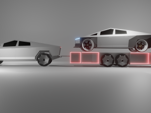 tesla cybertruck and tuning tesla cybertruck Modèle 3D